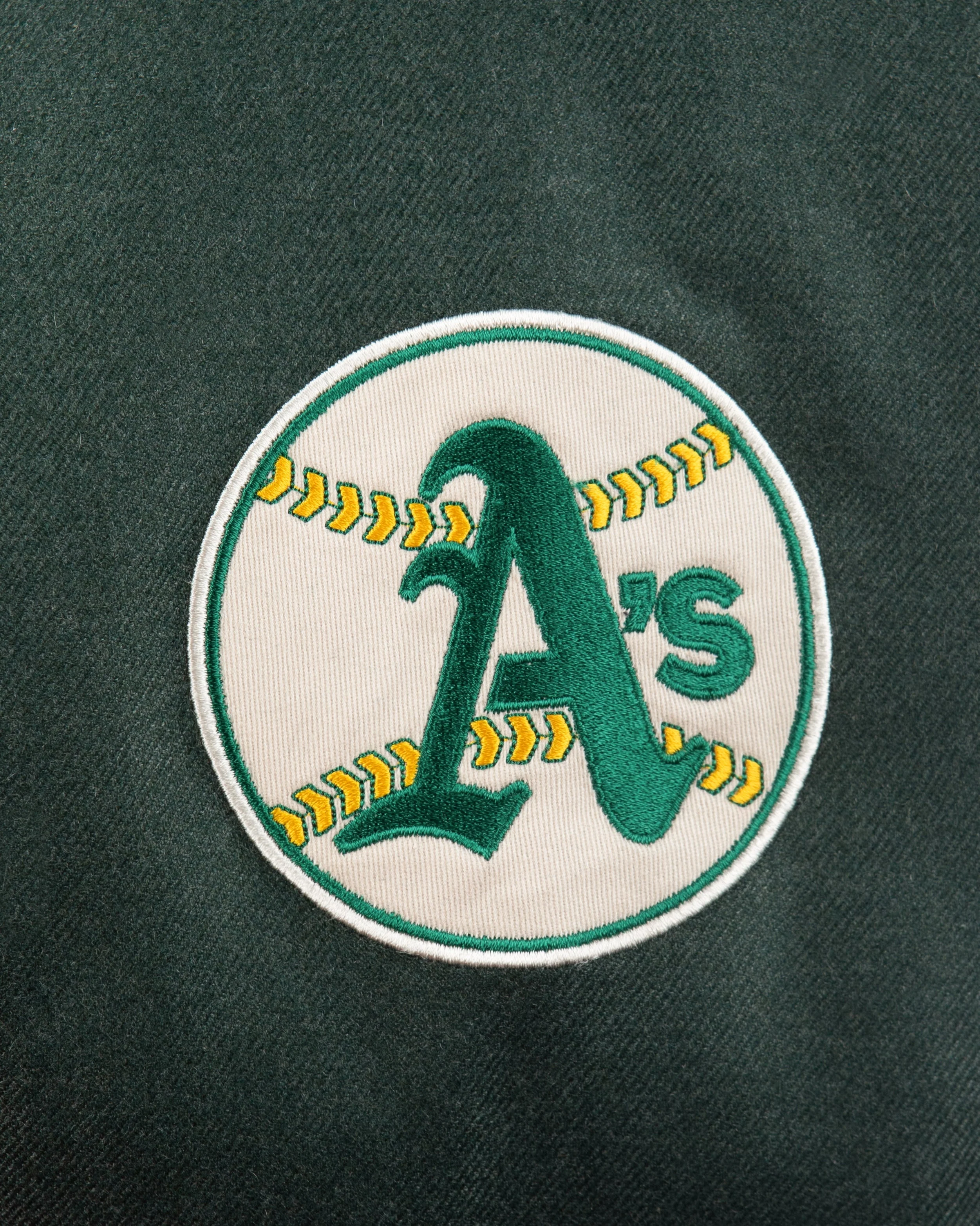 The Mercer Cashmere Athletics Varsity | Dark Green - Image 5