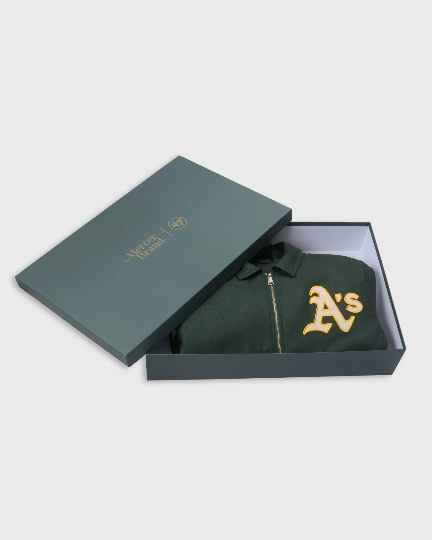 The Mercer Cashmere Athletics Varsity | Dark Green - Image 6