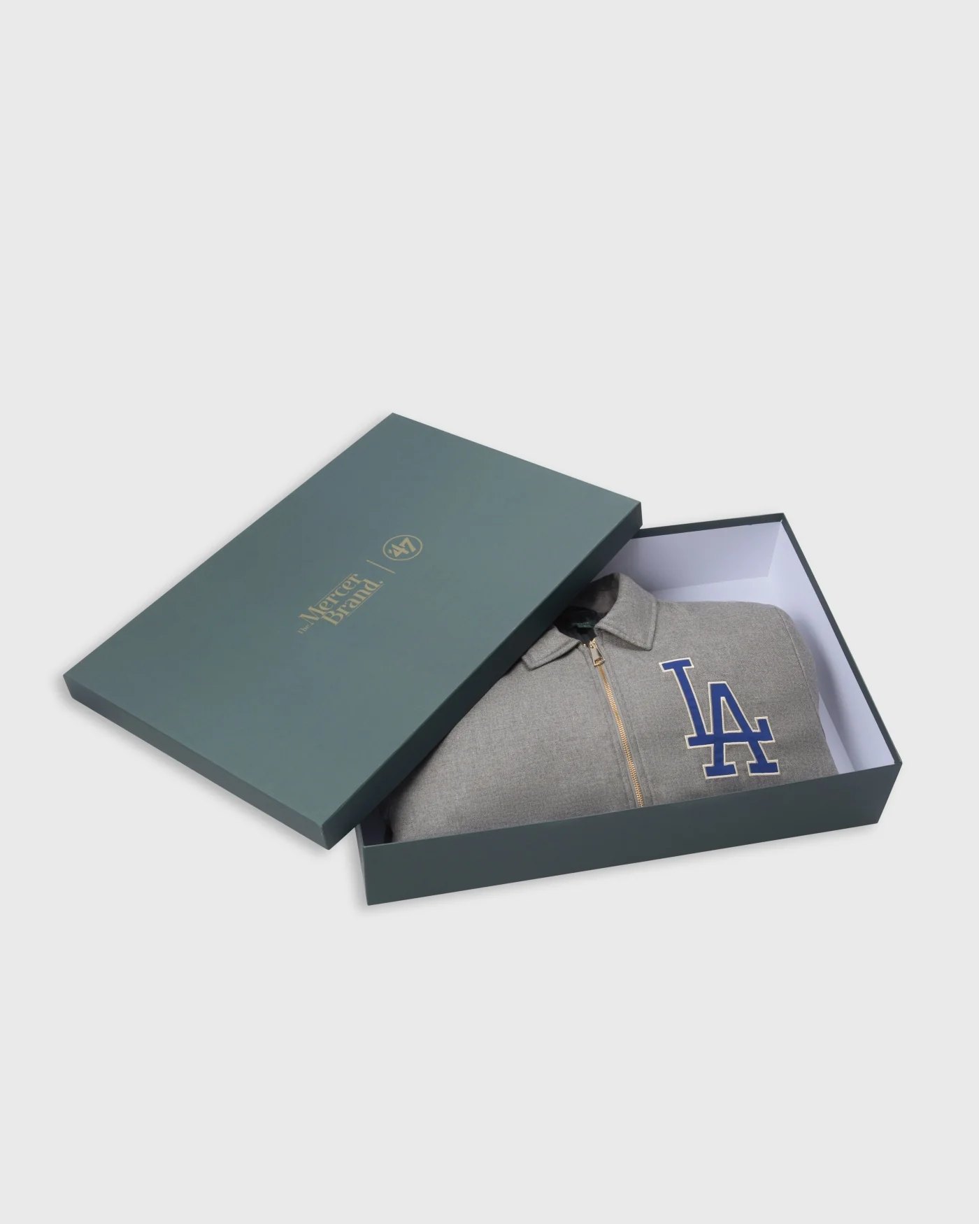 The Mercer Cashmere LA Dodgers Varsity | Grey - Image 6