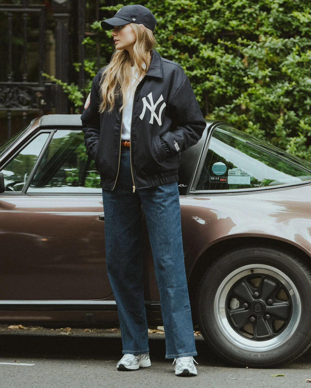 The Mercer Cashmere NY Yankees Varsity | Navy - Image 3