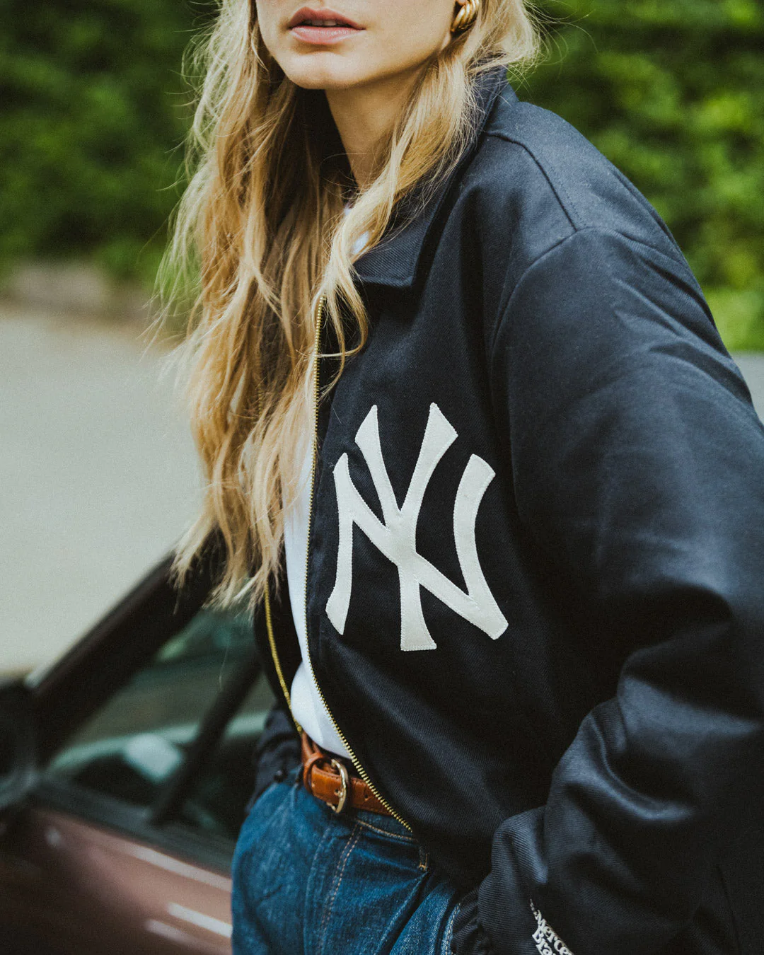 The Mercer Cashmere NY Yankees Varsity | Navy - Image 4