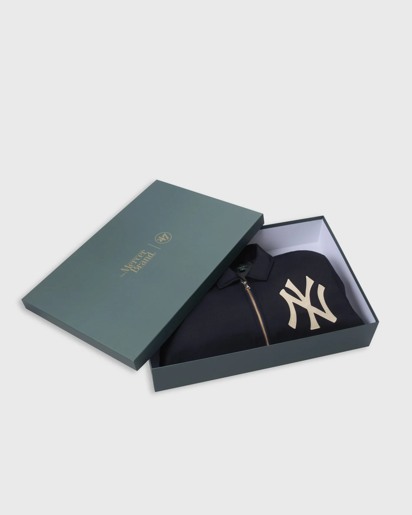 The Mercer Cashmere NY Yankees Varsity | Navy - Image 6