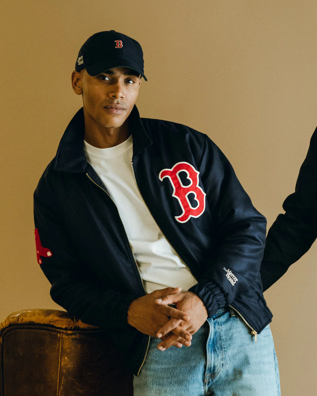 The Mercer Cashmere Red Sox Varsity | Royal Blue - Image 4