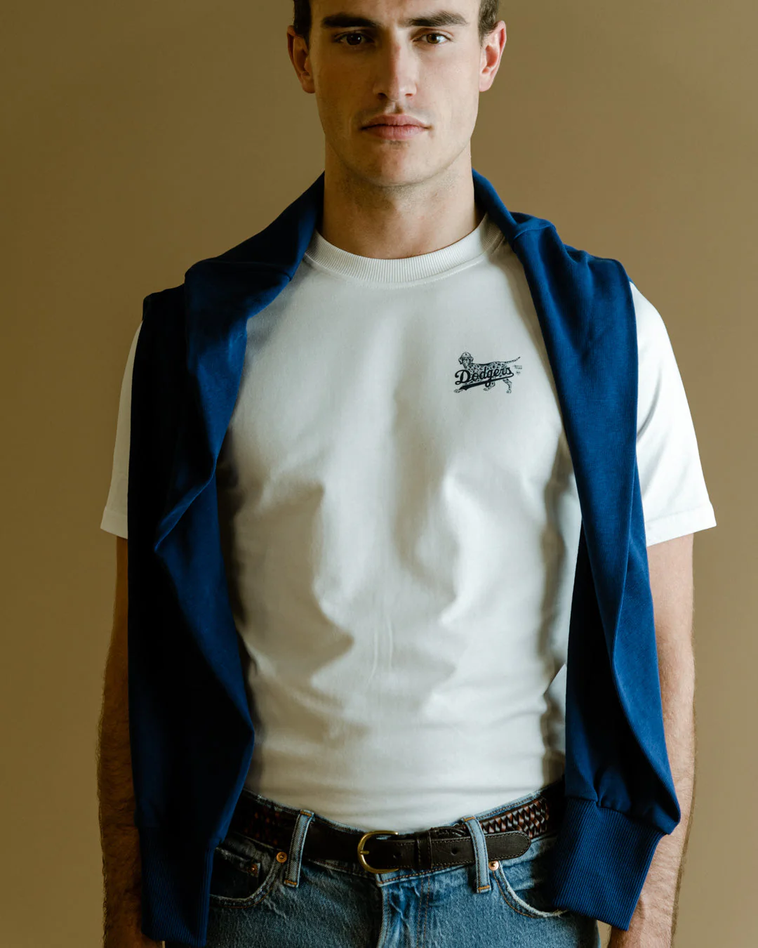 The Mercer La Dodgers Dog Tee | White/Blue - Image 3