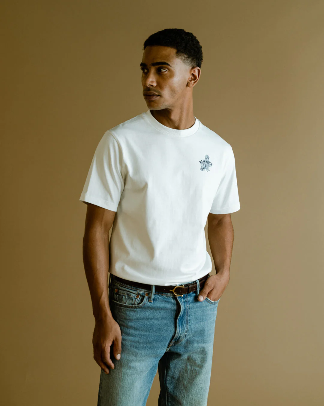 The Mercer NY Yankees Dog Tee | White/White - Image 3