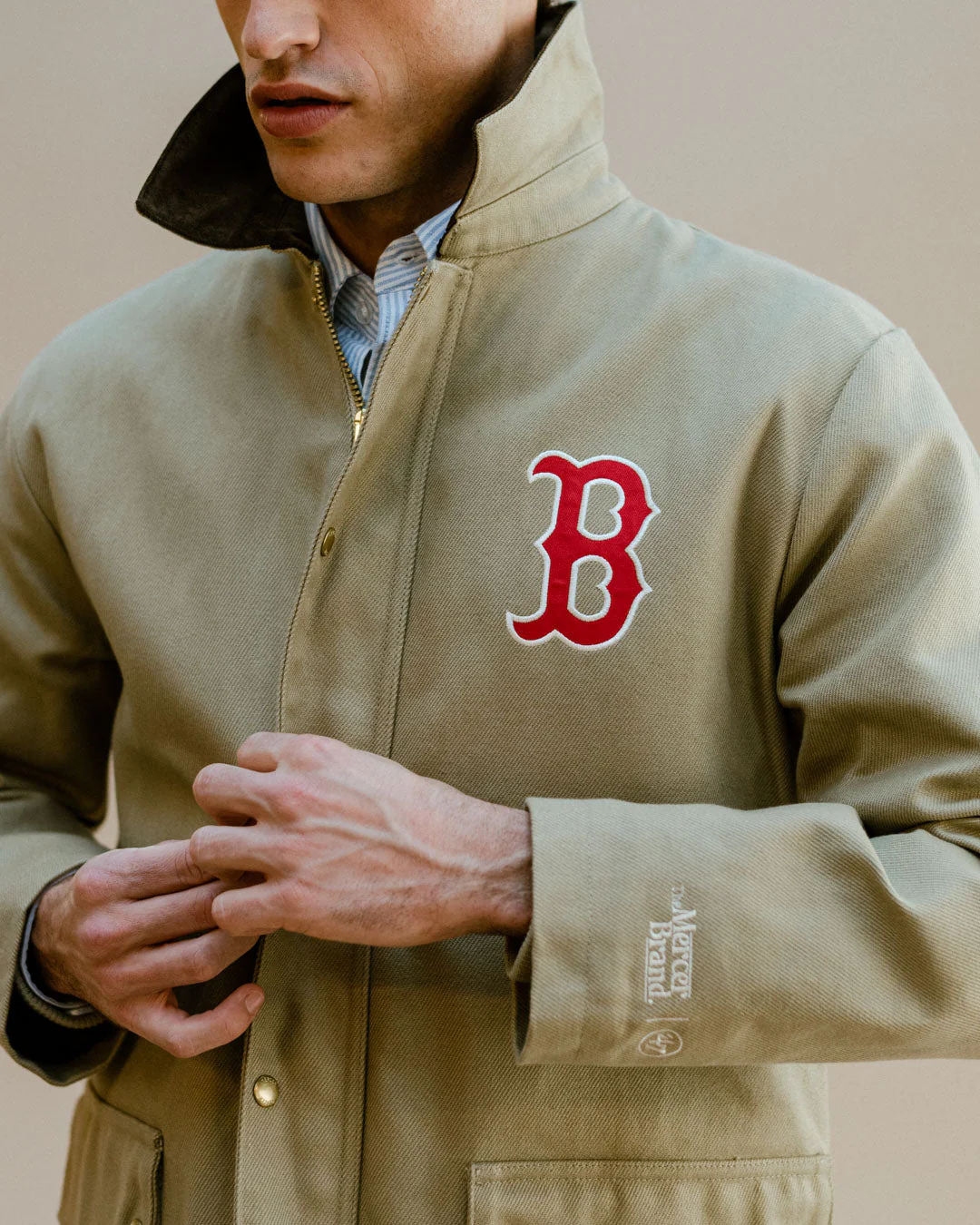 The Mercer Red Sox Subway Jacket | Off White - Image 3
