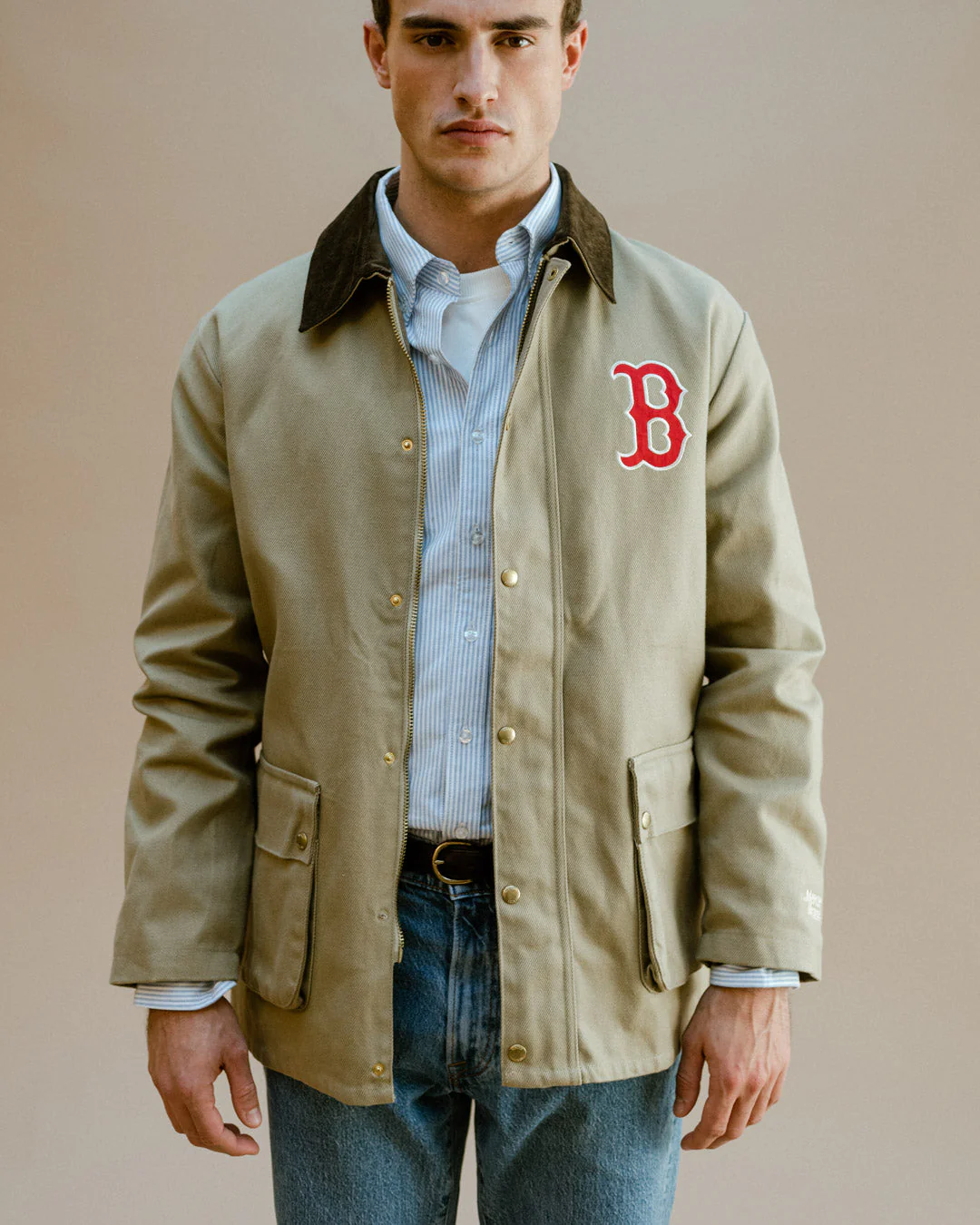 The Mercer Red Sox Subway Jacket | Off White - Image 5