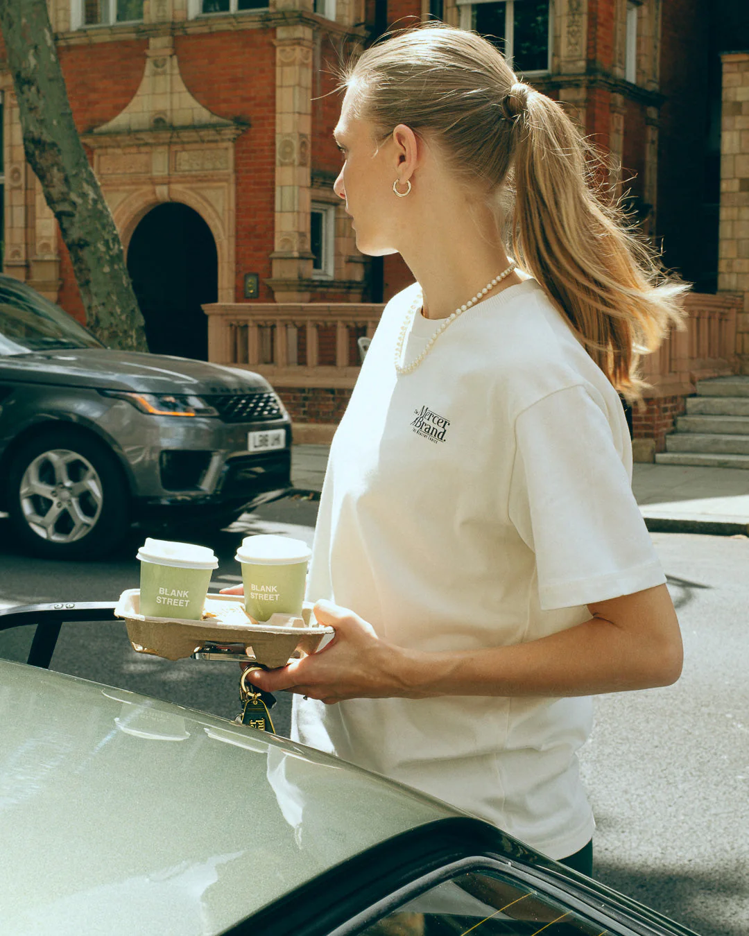 The Mercer Brand Heavy Tee | Off White - Image 3