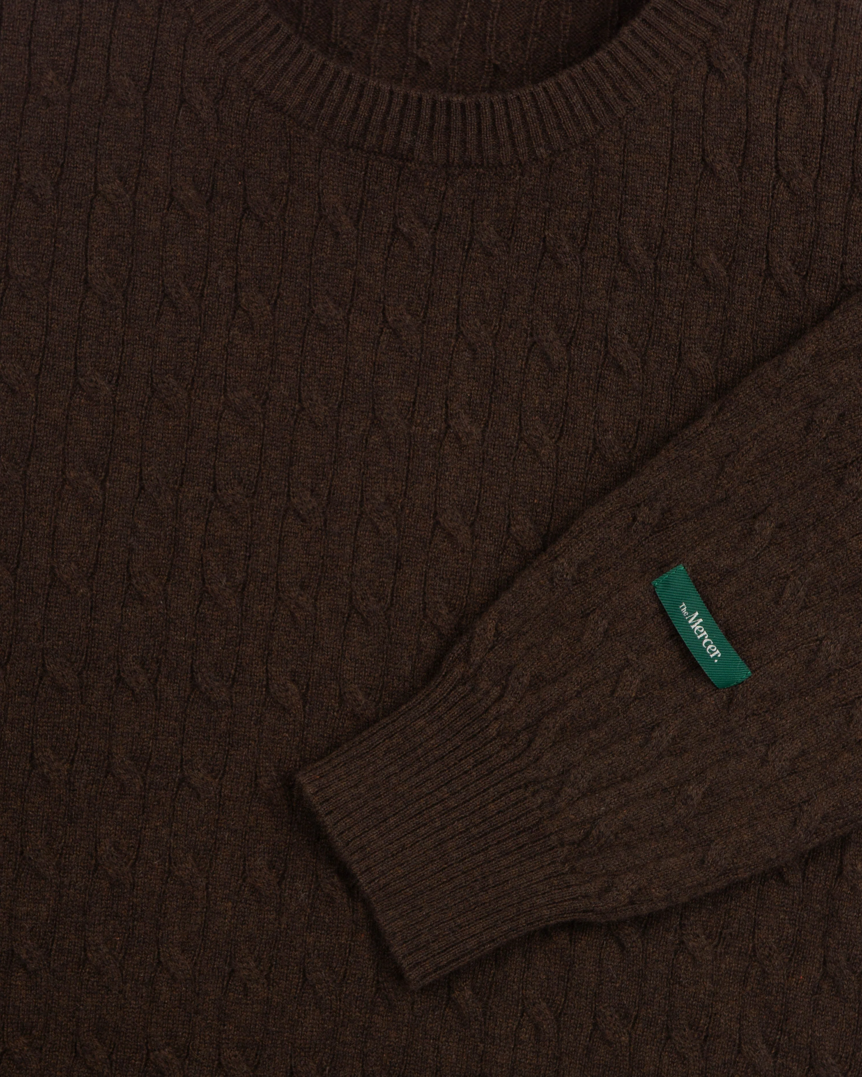 The Mercer Cable Knit | Brown - Image 4