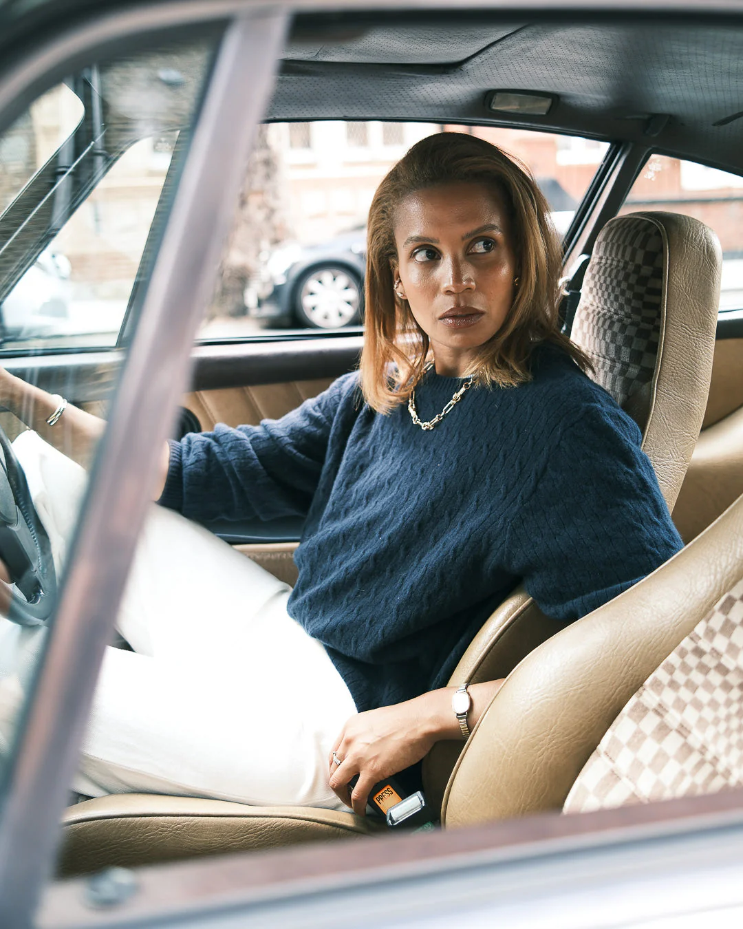 The Mercer Cable Knit | Navy - Image 4