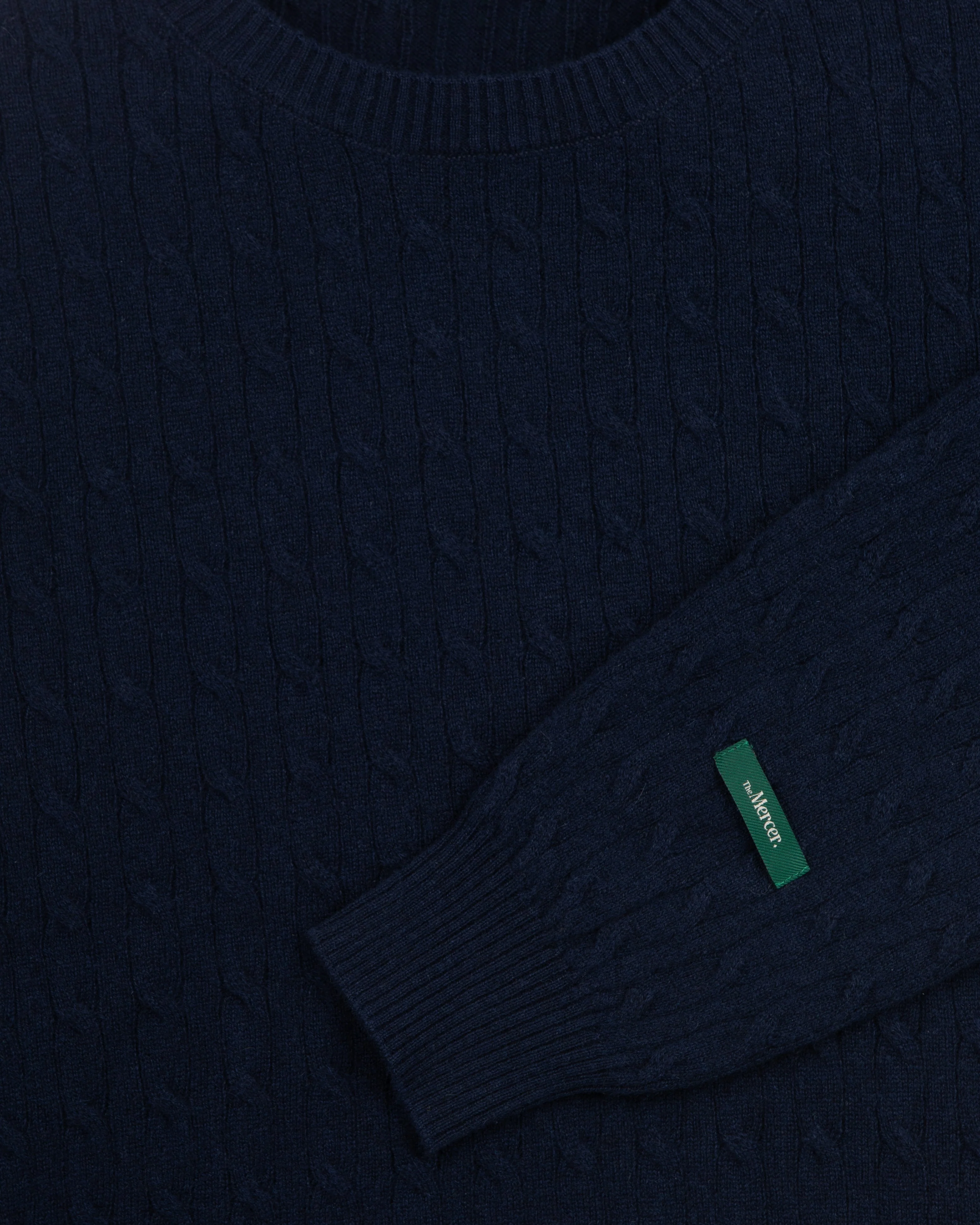The Mercer Cable Knit | Navy - Image 7