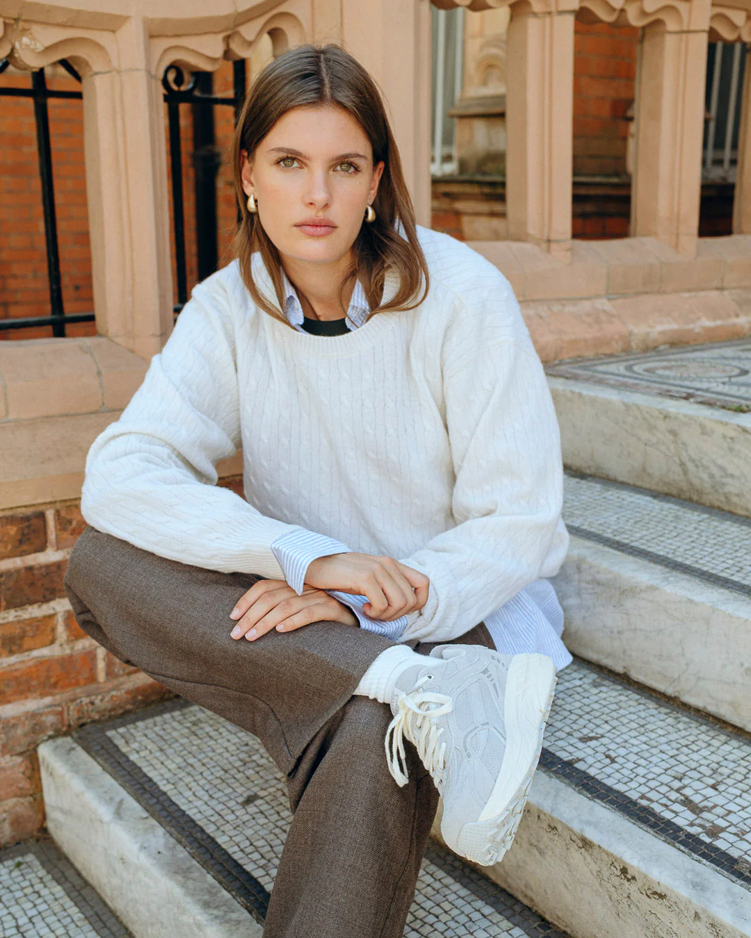 The Mercer Cable Knit | Off White - Image 3