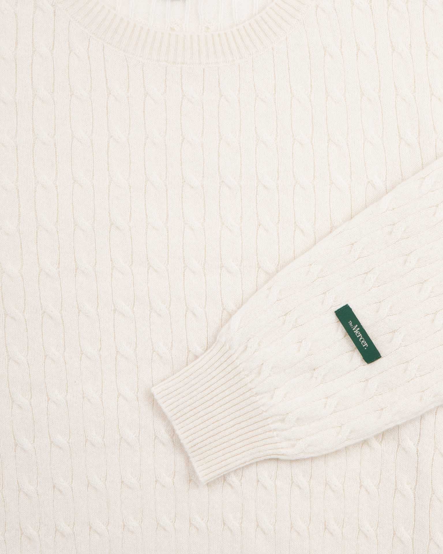 The Mercer Cable Knit | Off White - Image 6