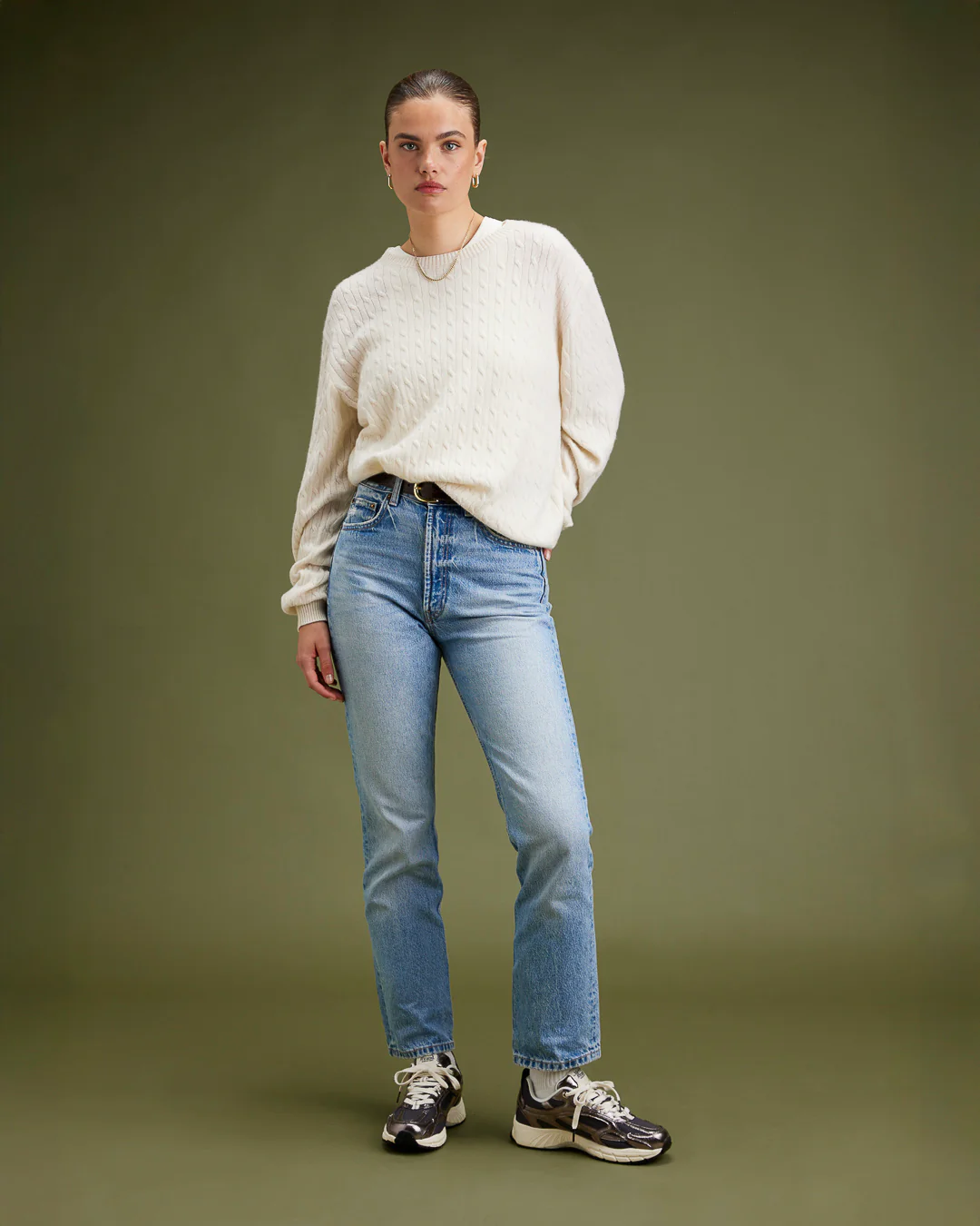 The Mercer Cable Knit | Off White - Image 8