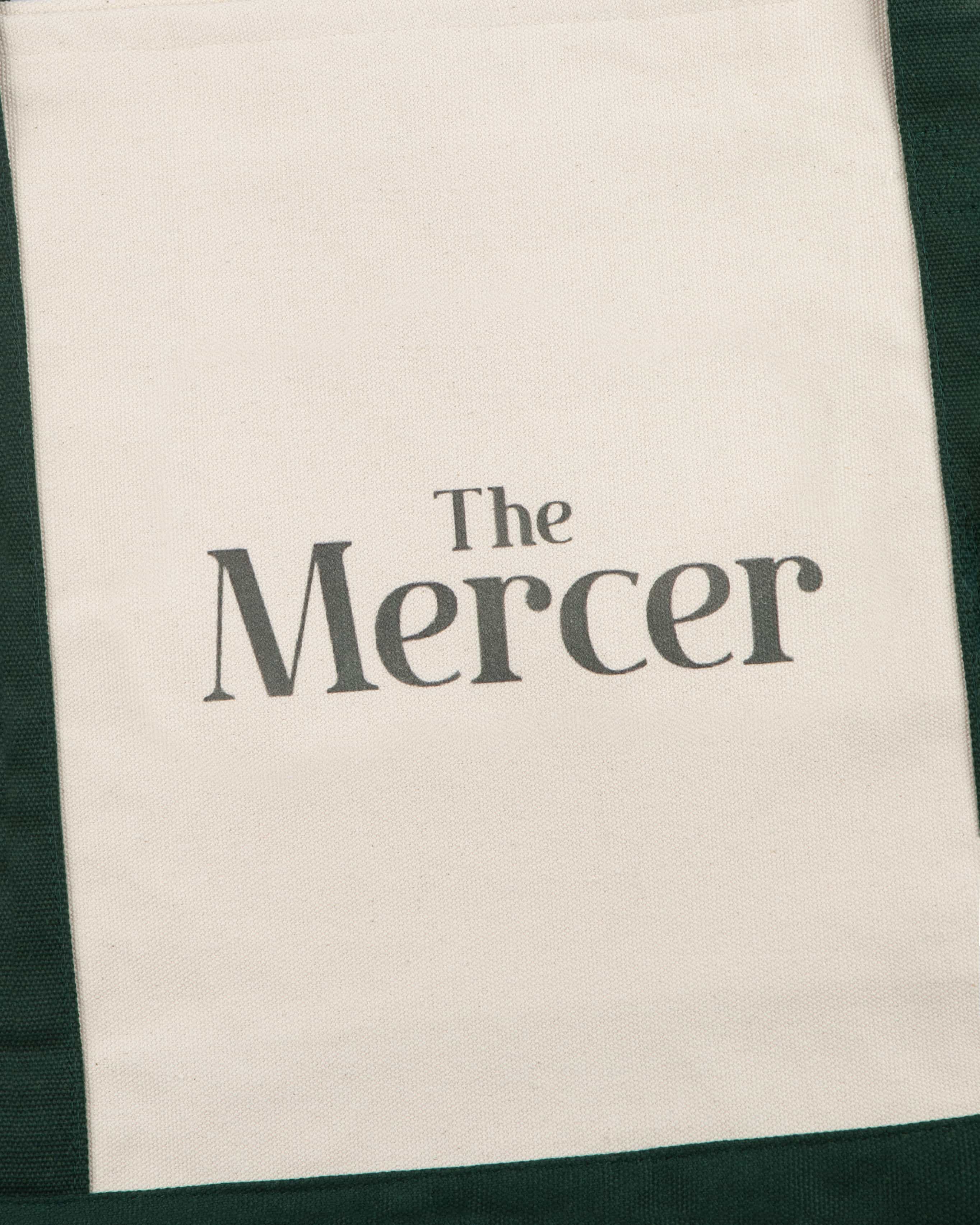 The Mercer Canvas Bag | White/Green - Image 3