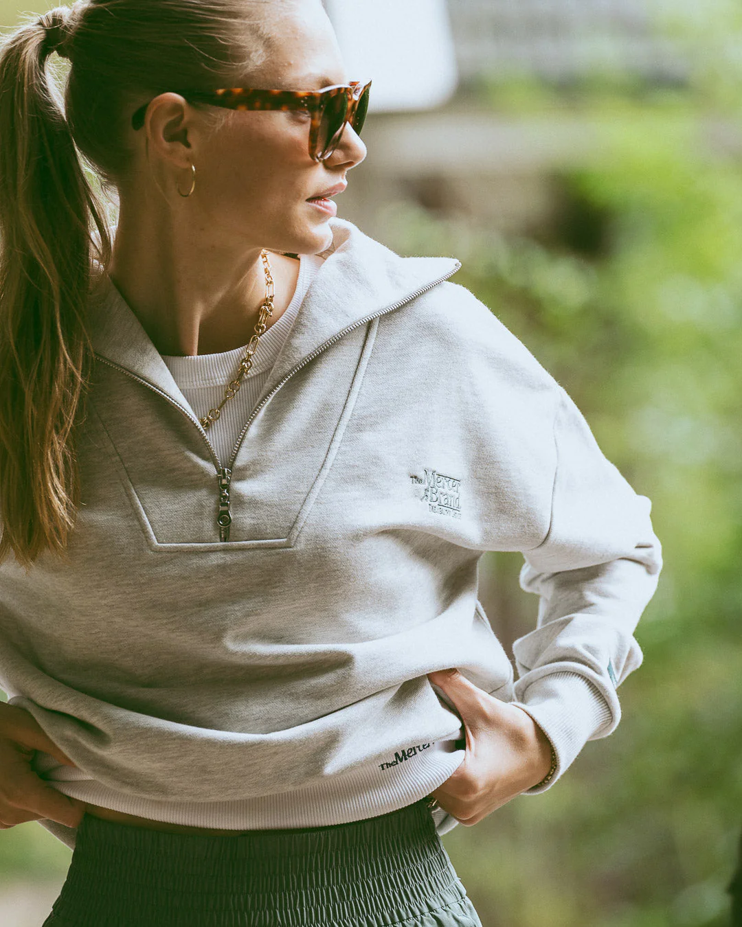 The Mercer Quarter Zip | Light Grey - Image 4