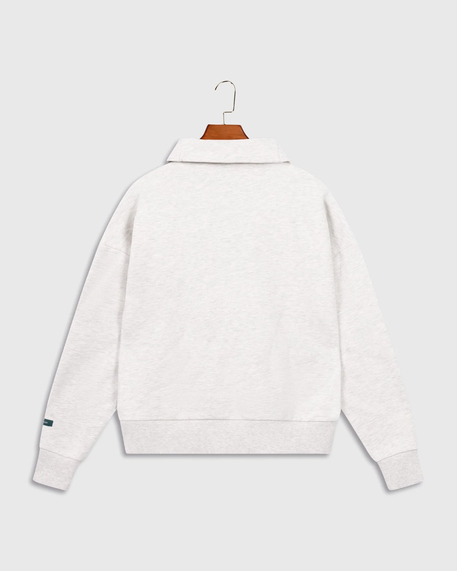 The Mercer Quarter Zip | Light Grey - Image 6