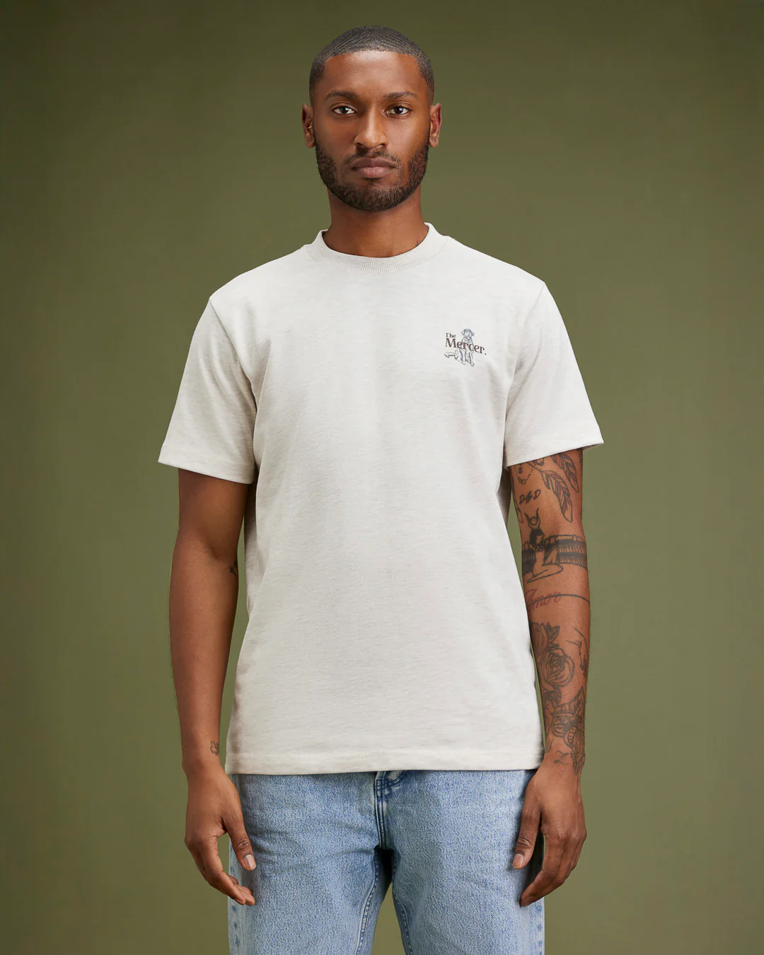 The Mercer Dog Heavy Tee | Light Sand - Image 7