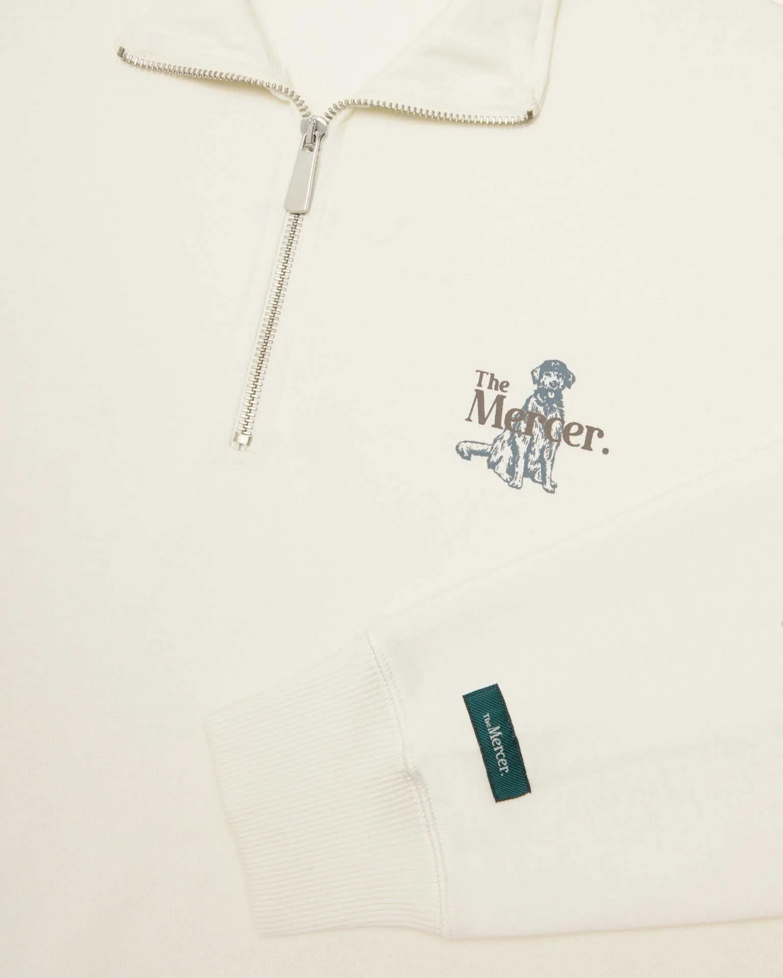 The Mercer Dog Quarter Zip | Off White - Image 5