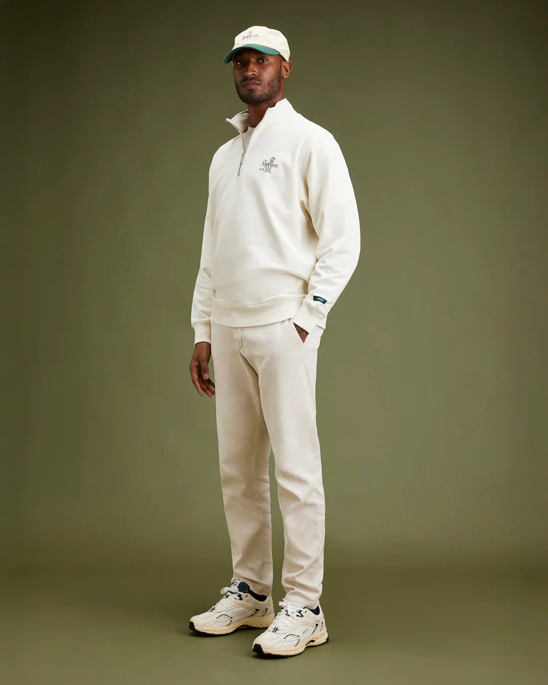 The Mercer Dog Quarter Zip | Off White - Image 9