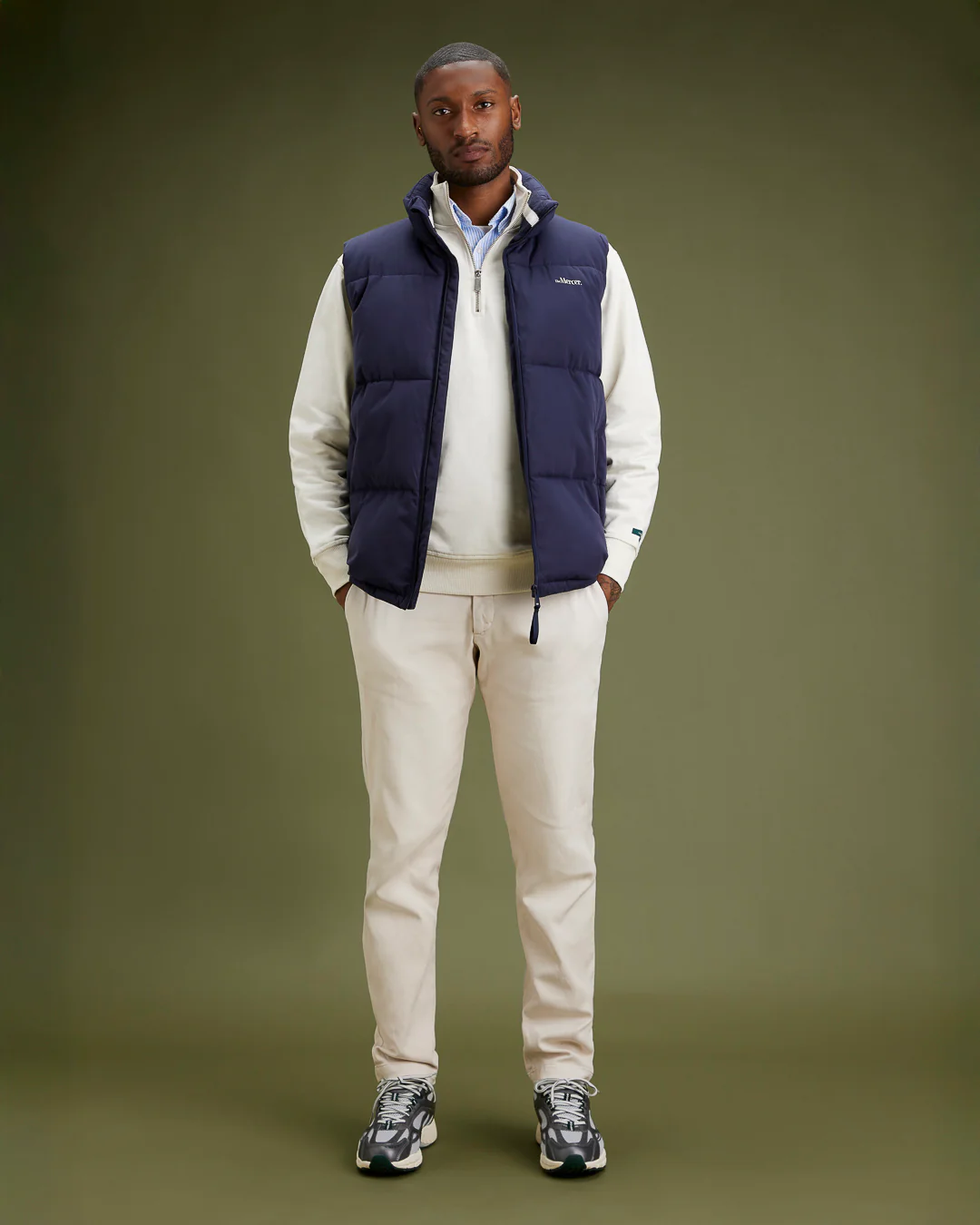 The Mercer Quarter Zip | Off White - Image 9